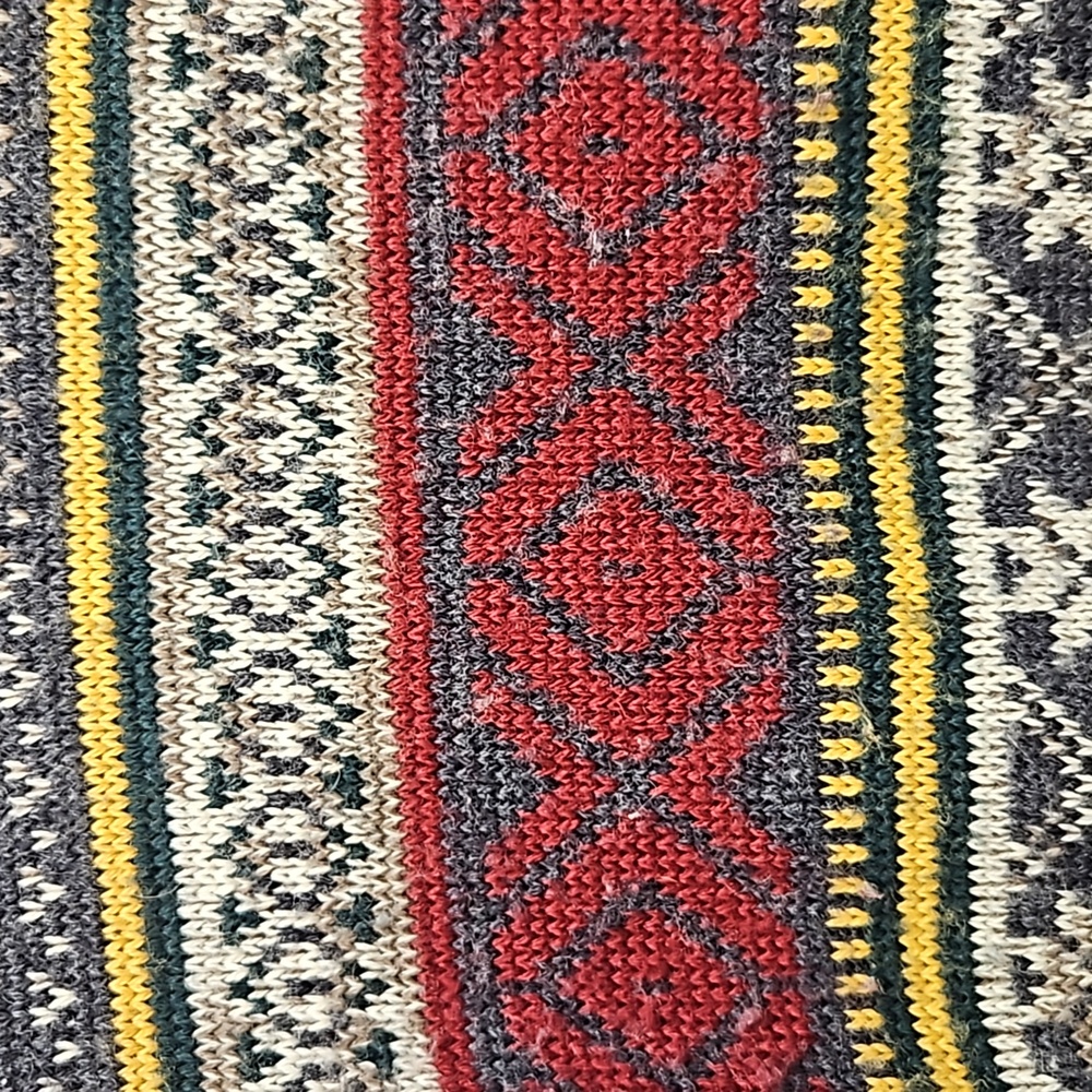 Vintage Patterned Knit Crewneck - Picture 2 of 3